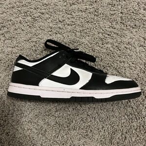 Black and white panda dunks